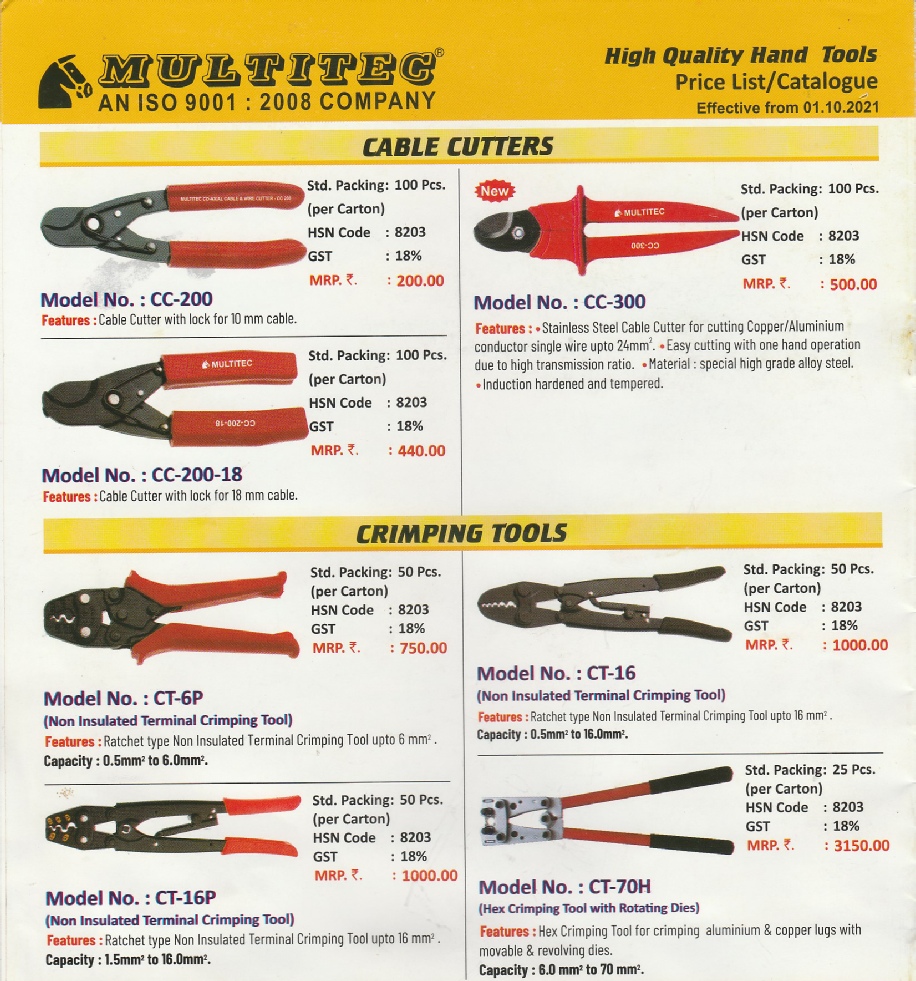 multitech cable cutter chennai